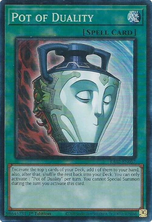 Pot of Duality (PCR) RA02-EN057 card from 25th Anniversary Rarity Collection II
