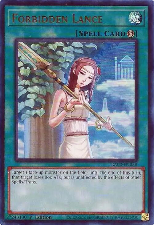 Forbidden Lance (UR) RA02-EN058 card from 25th Anniversary Rarity Collection II