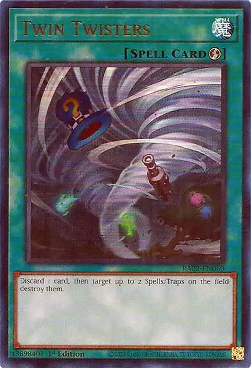 Twin Twisters (UR) RA02-EN060 card from 25th Anniversary Rarity Collection II