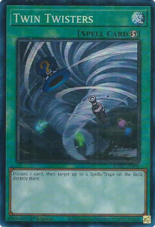 Twin Twisters (PCR) RA02-EN060 card from 25th Anniversary Rarity Collection II