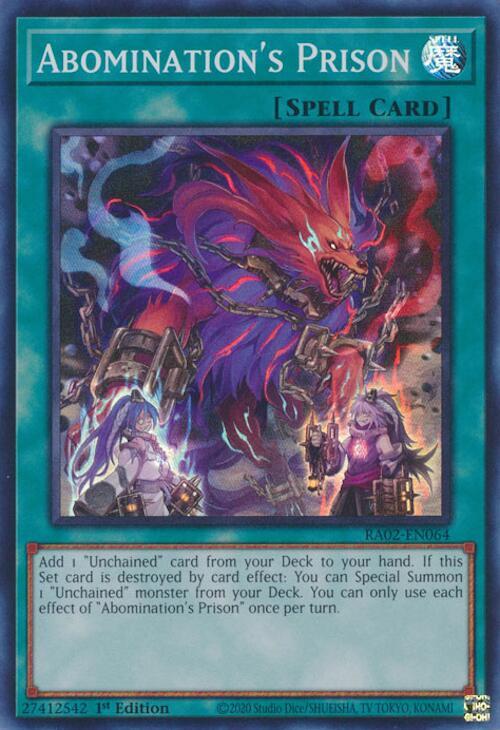 Abomination's Prison RA02-EN064 card from 25th Anniversary Rarity Collection II