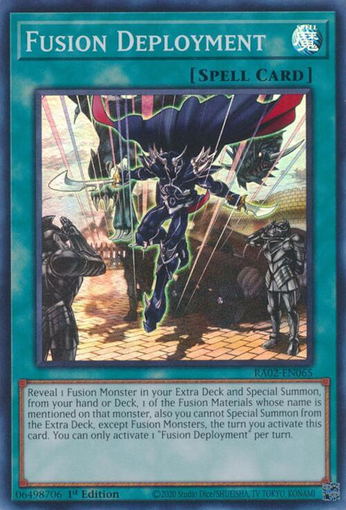 Fusion Deployment RA02-EN065 card from 25th Anniversary Rarity Collection II