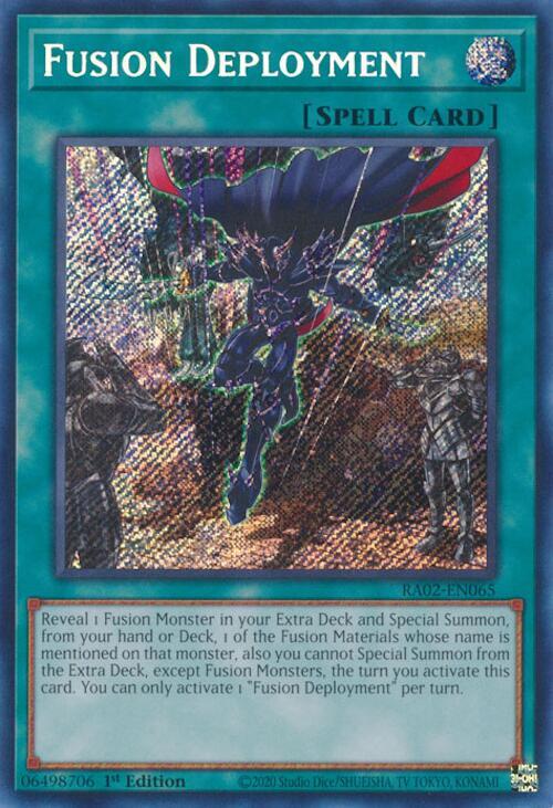 Fusion Deployment (Secret Rare) RA02-EN065 card from 25th Anniversary Rarity Collection II