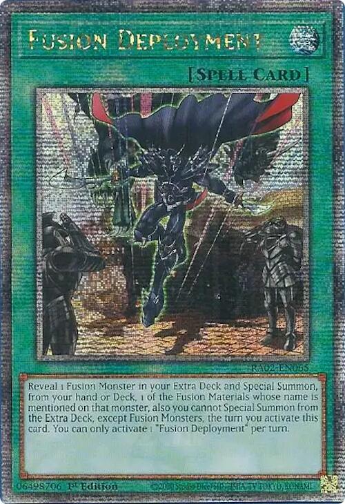 Fusion Deployment (Quarter Century Secret Rare) RA02-EN065 card from 25th Anniversary Rarity Collection II