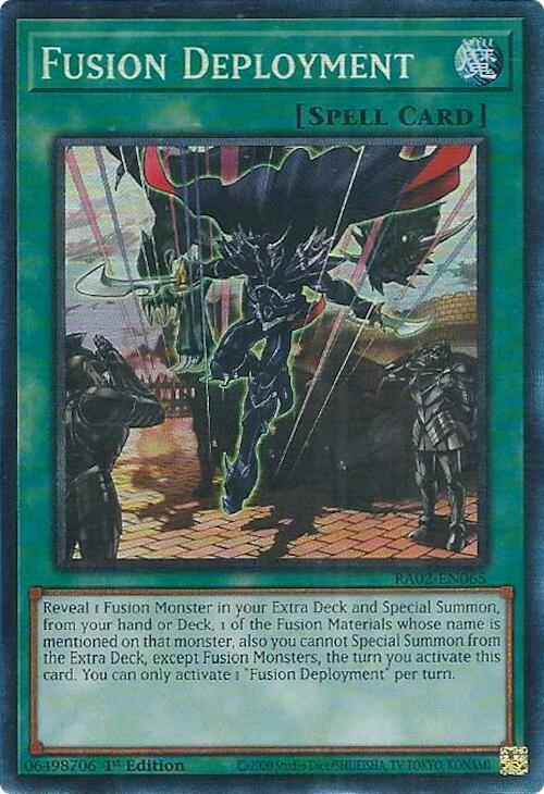 Fusion Deployment (PCR) RA02-EN065 card from 25th Anniversary Rarity Collection II