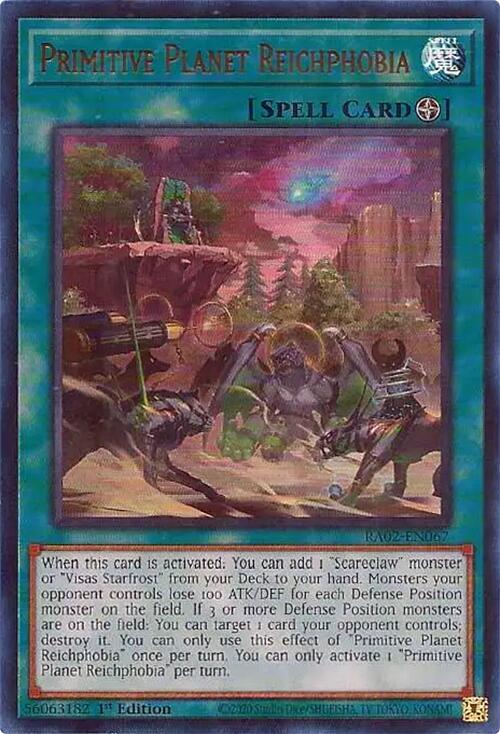 Primitive Planet Reichphobia (UR) RA02-EN067 card from 25th Anniversary Rarity Collection II