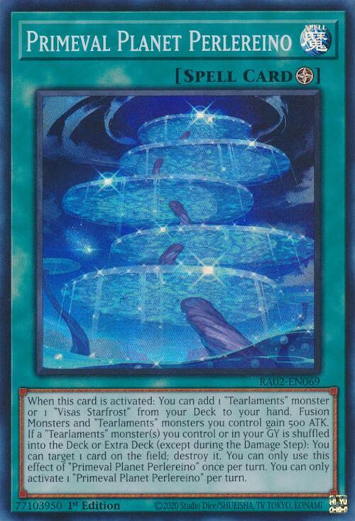Primeval Planet Perlereino RA02-EN069 card from 25th Anniversary Rarity Collection II