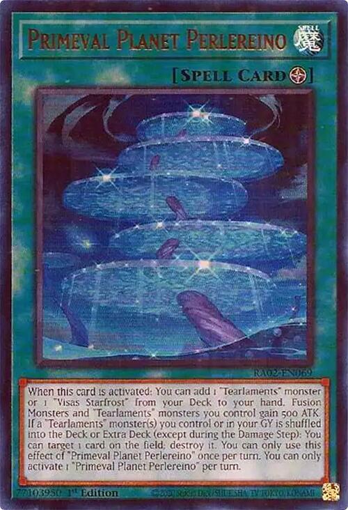 Primeval Planet Perlereino (UR) RA02-EN069 card from 25th Anniversary Rarity Collection II