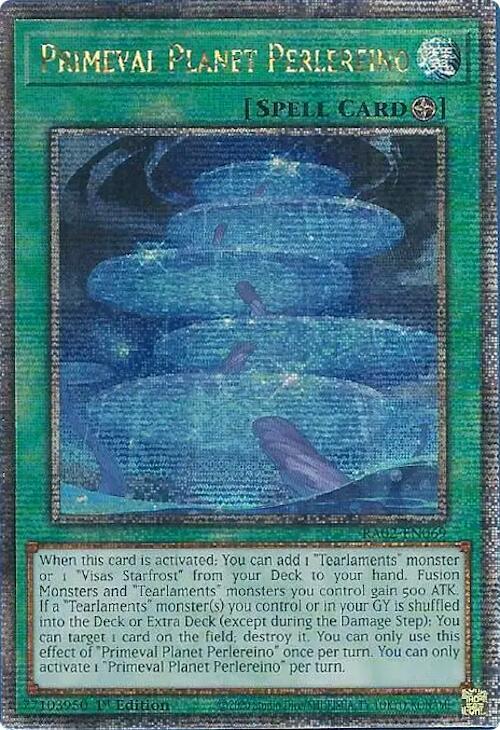 Primeval Planet Perlereino (Quarter Century Secret Rare) RA02-EN069 card from 25th Anniversary Rarity Collection II