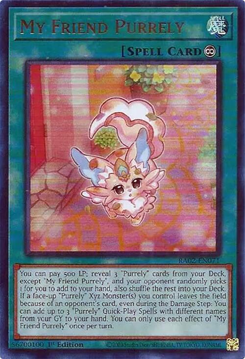 My Friend Purrely (UR) RA02-EN071 card from 25th Anniversary Rarity Collection II