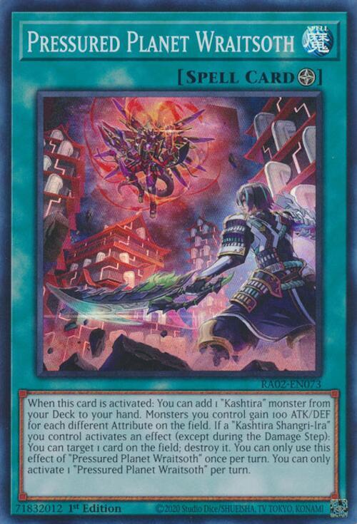 Pressured Planet Wraitsoth RA02-EN073 card from 25th Anniversary Rarity Collection II