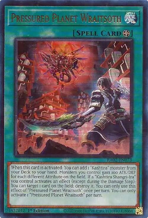 Pressured Planet Wraitsoth (UR) RA02-EN073 card from 25th Anniversary Rarity Collection II