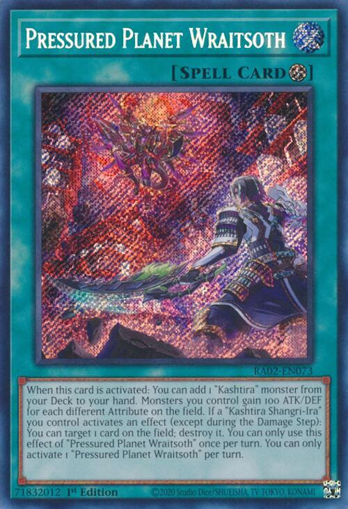 Pressured Planet Wraitsoth (Secret Rare) RA02-EN073 card from 25th Anniversary Rarity Collection II