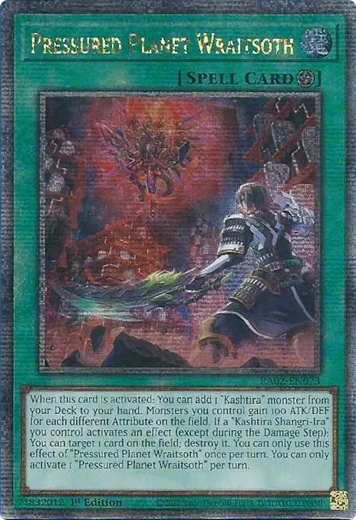 Pressured Planet Wraitsoth (Quarter Century Secret Rare) RA02-EN073 card from 25th Anniversary Rarity Collection II