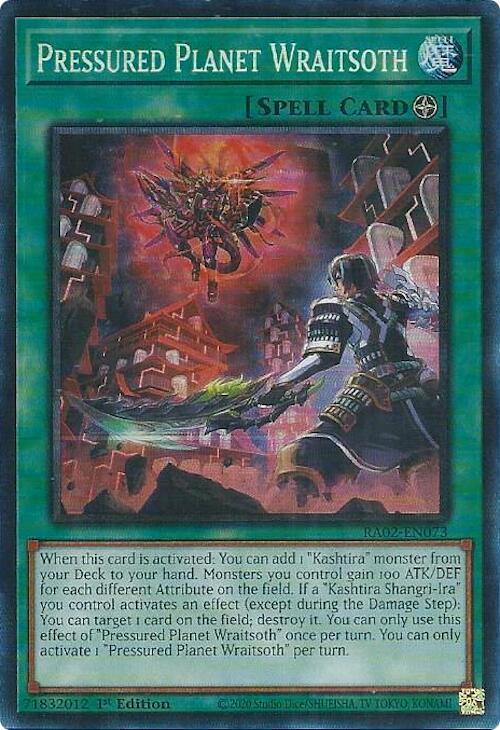 Pressured Planet Wraitsoth (PCR) RA02-EN073 card from 25th Anniversary Rarity Collection II