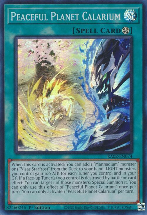 Peaceful Planet Calarium RA02-EN074 card from 25th Anniversary Rarity Collection II