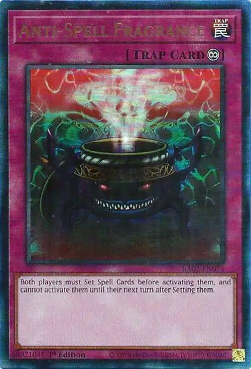 Anti-Spell Fragrance (PUR) RA02-EN076 card from 25th Anniversary Rarity Collection II