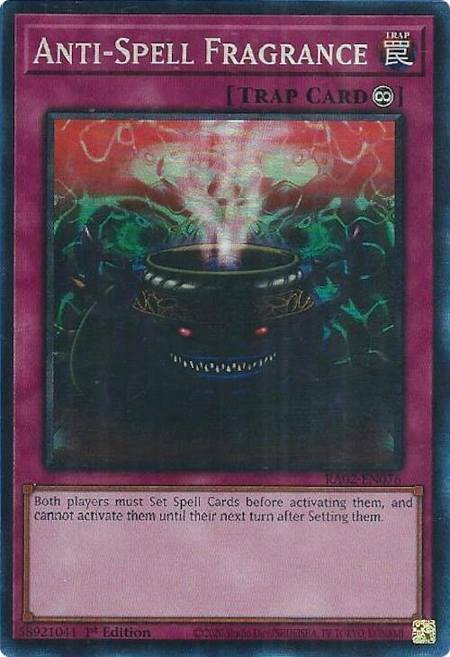 Anti-Spell Fragrance (PCR) RA02-EN076 card from 25th Anniversary Rarity Collection II