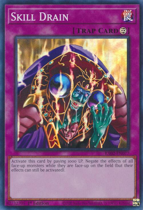 Skill Drain RA02-EN077 card from 25th Anniversary Rarity Collection II