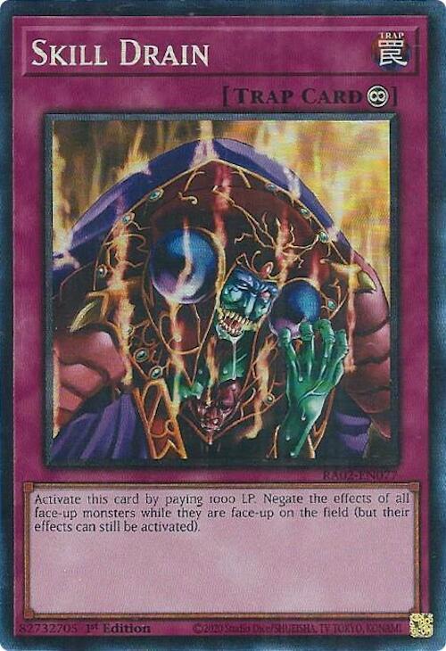 Skill Drain (PCR) RA02-EN077 card from 25th Anniversary Rarity Collection II