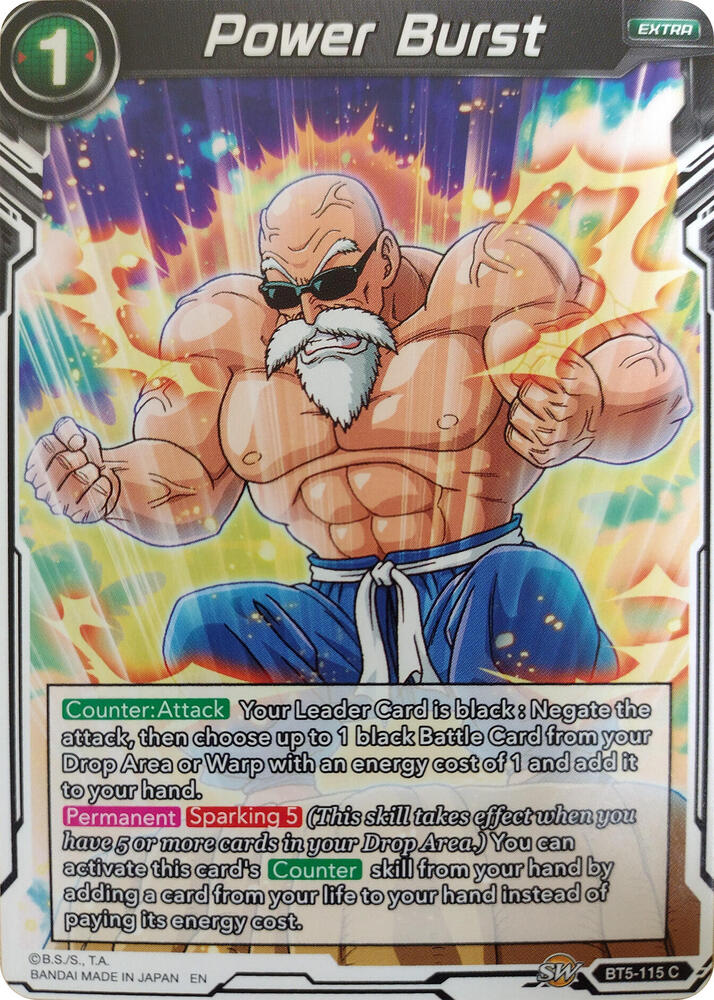 Power Burst (Reprint) BT5-115 card from Critical Blow