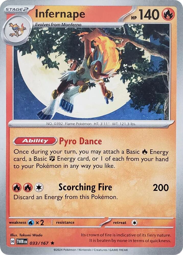 Infernape 033/167 card from Deck Exclusives