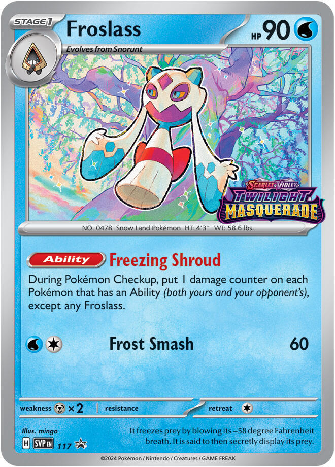 Froslass 117 card from SV: Scarlet & Violet Promo Cards