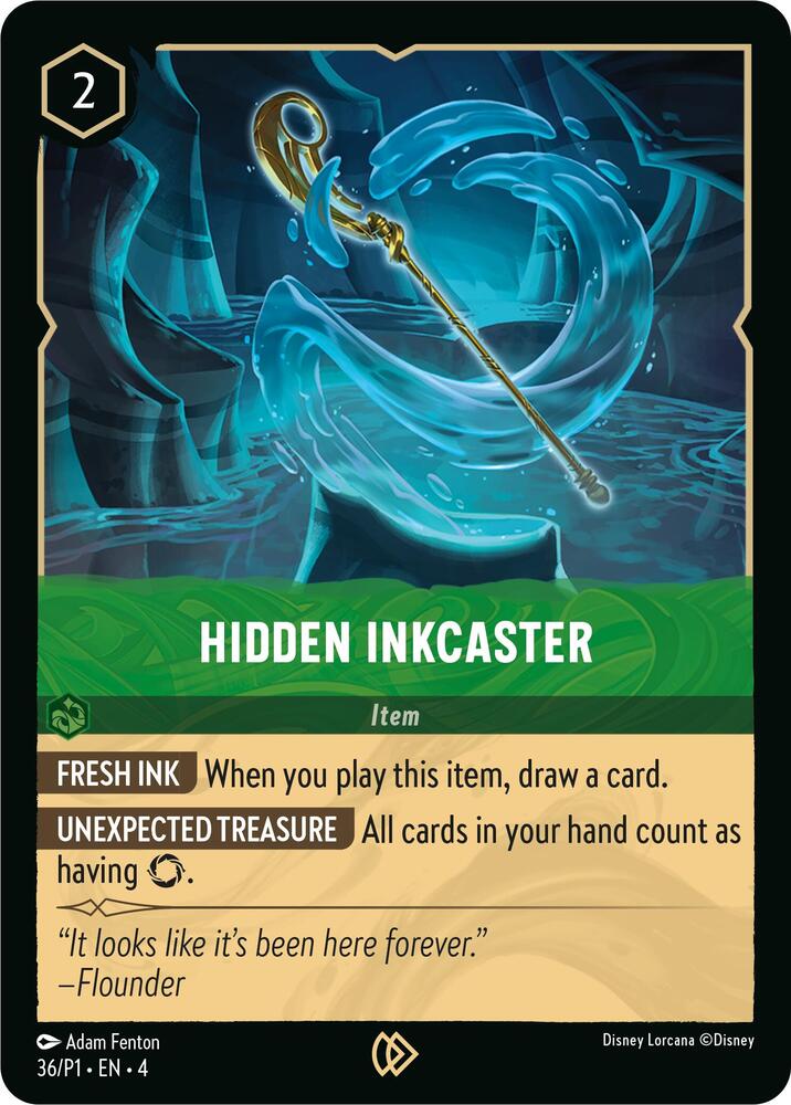 Hidden Inkcaster 36 card from Disney Lorcana Promo Cards