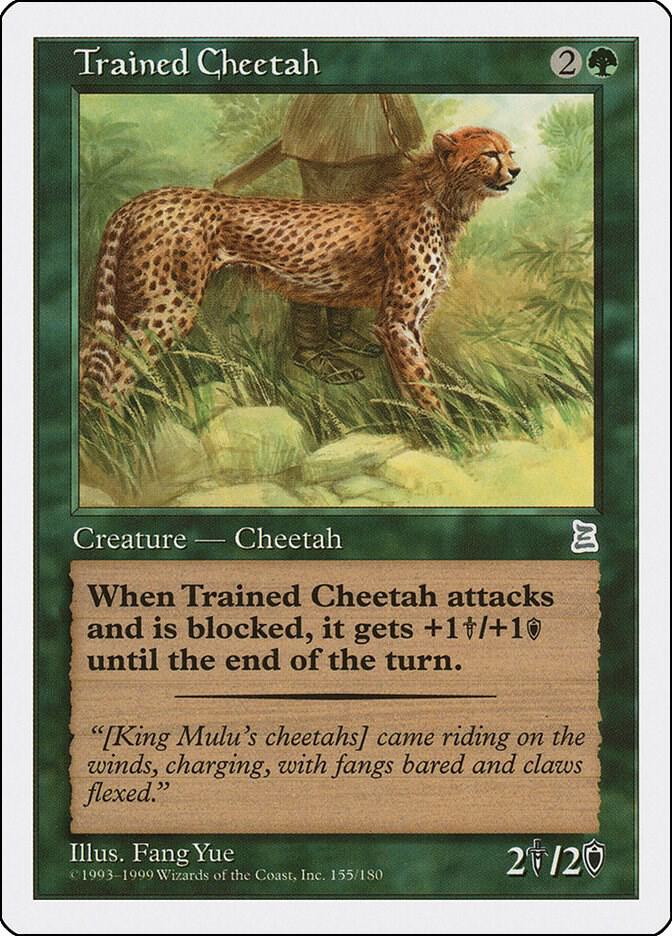 Trained Cheetah 155 card from Portal Three Kingdoms