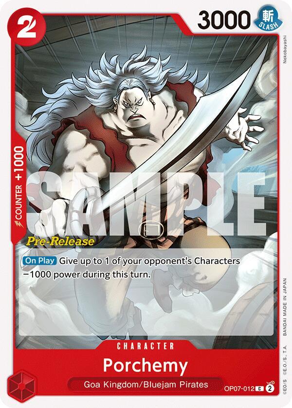 Porchemy OP07-012 card from 500 Years in the Future Pre-Release Cards