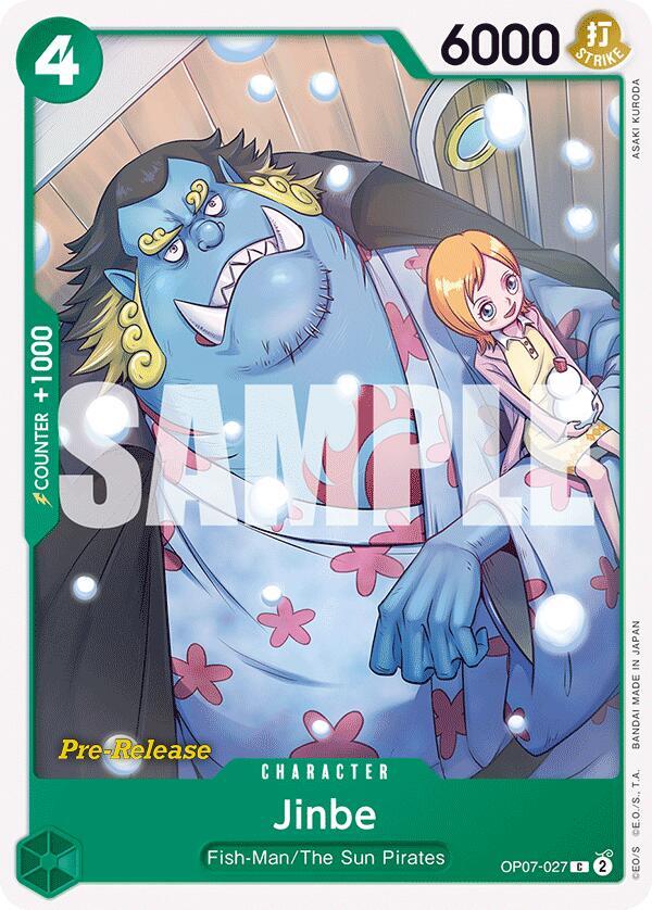 Jinbe OP07-027 card from 500 Years in the Future Pre-Release Cards