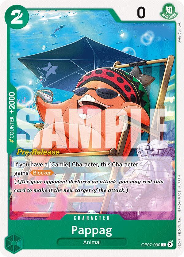 Pappag OP07-030 card from 500 Years in the Future Pre-Release Cards