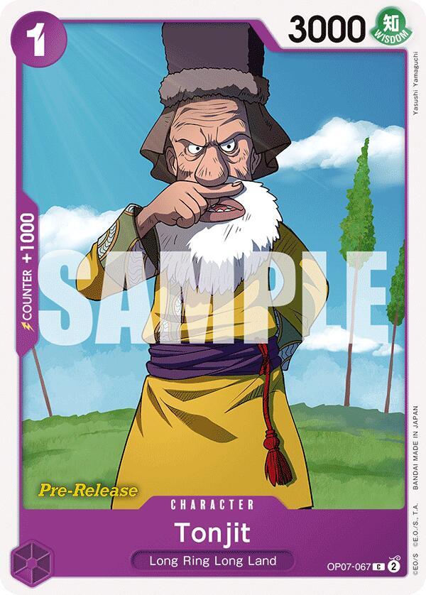 Tonjit OP07-067 card from 500 Years in the Future Pre-Release Cards