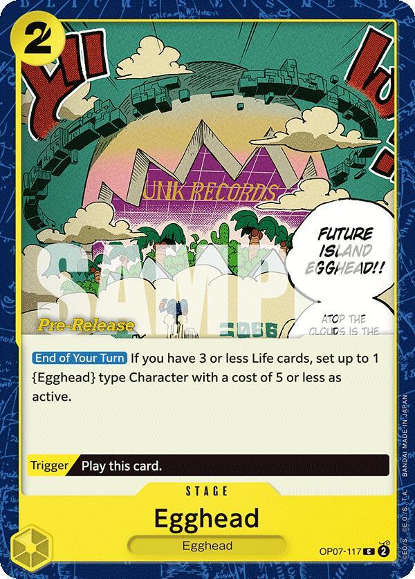 Egghead OP07-117 card from 500 Years in the Future Pre-Release Cards