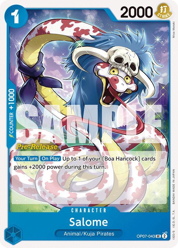Salome OP07-043 card from 500 Years in the Future Pre-Release Cards