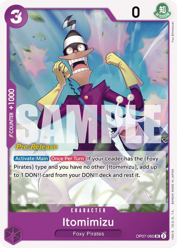 Itomimizu OP07-060 card from 500 Years in the Future Pre-Release Cards