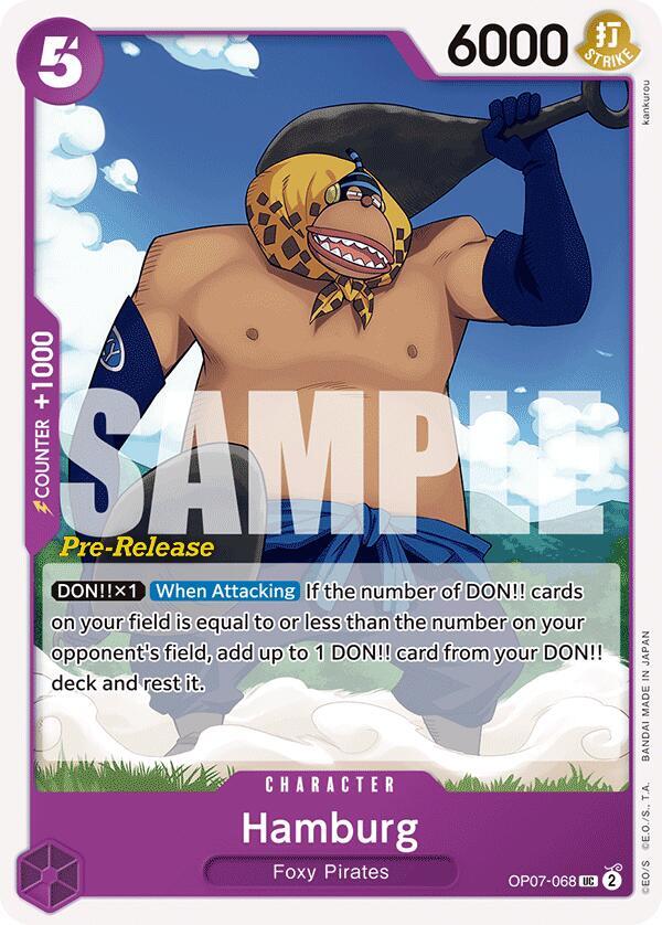 Hamburg OP07-068 card from 500 Years in the Future Pre-Release Cards