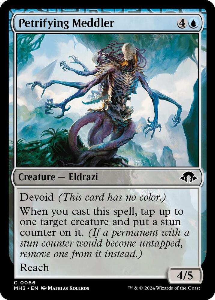 Petrifying Meddler 66 card from Modern Horizons 3
