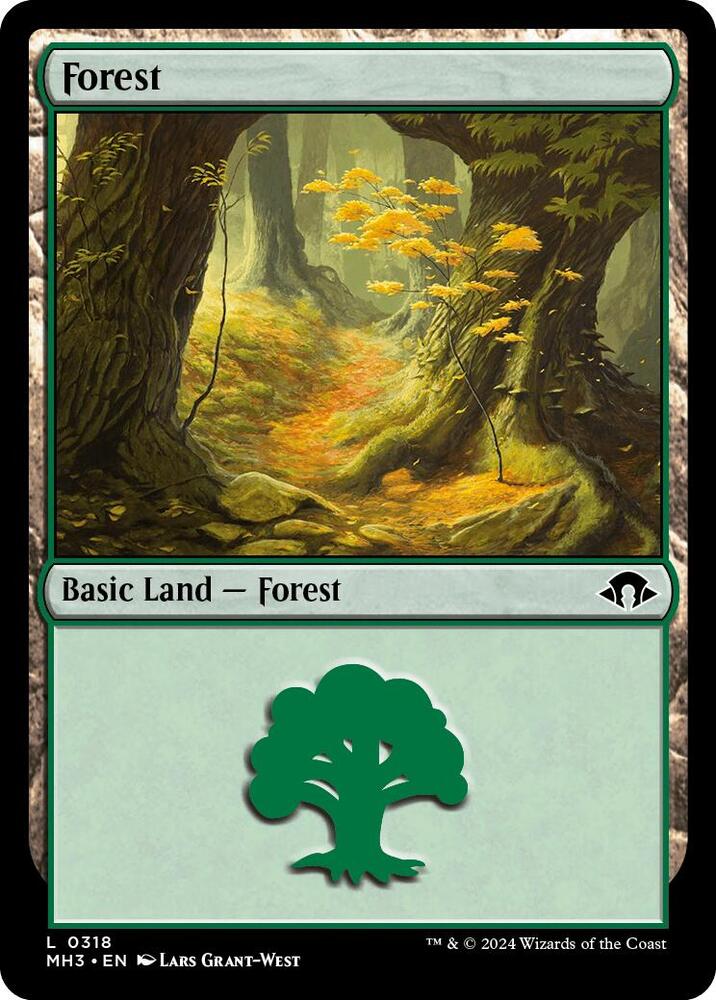 Forest 318 card from Modern Horizons 3