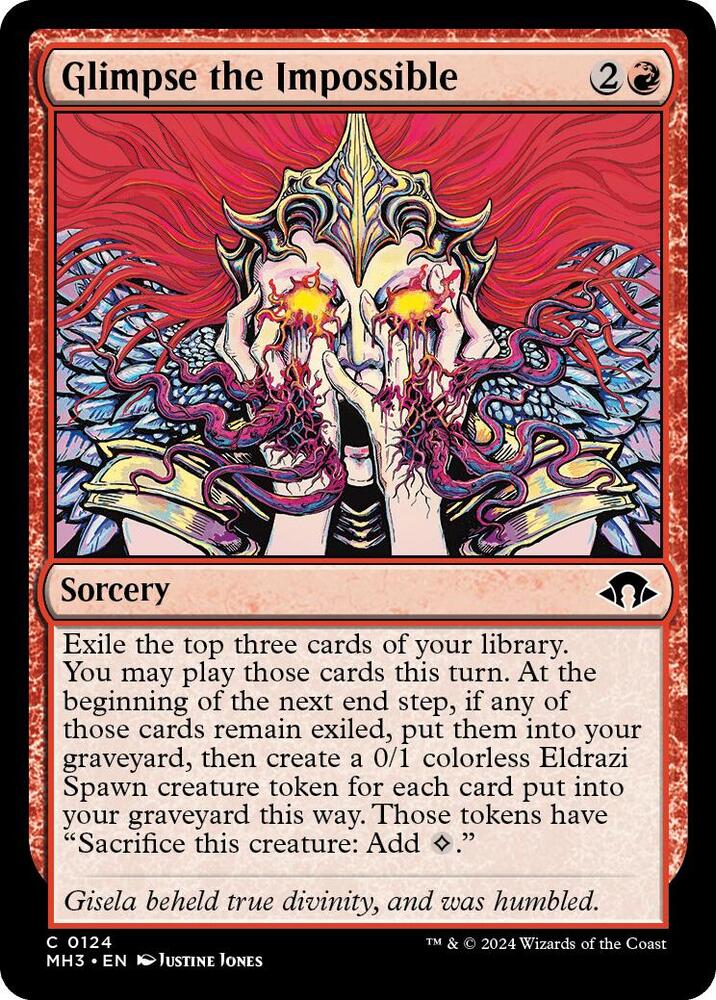 Glimpse the Impossible 124 card from Modern Horizons 3