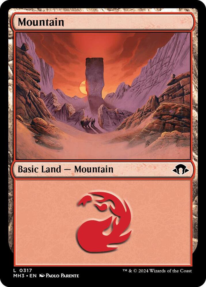 Mountain 317 card from Modern Horizons 3