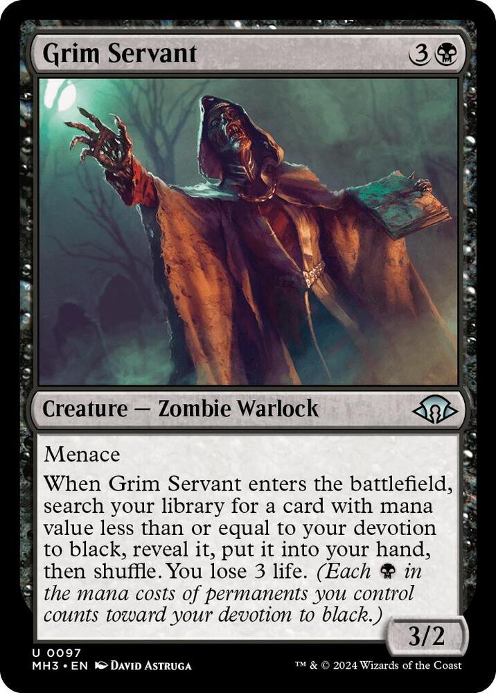 Grim Servant 97 card from Modern Horizons 3