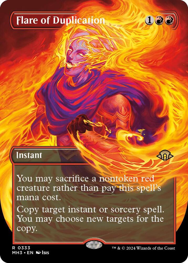 Flare of Duplication (Borderless) 333 card from Modern Horizons 3