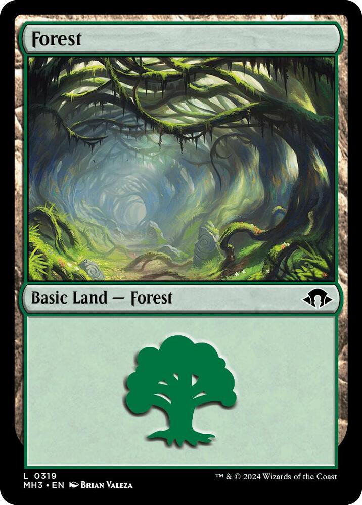 Forest 319 card from Modern Horizons 3