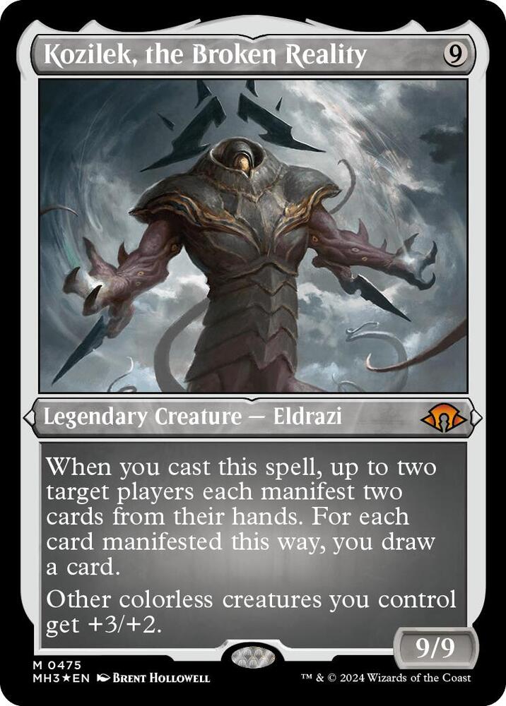 Kozilek, the Broken Reality (Foil Etched) 475 card from Modern Horizons 3