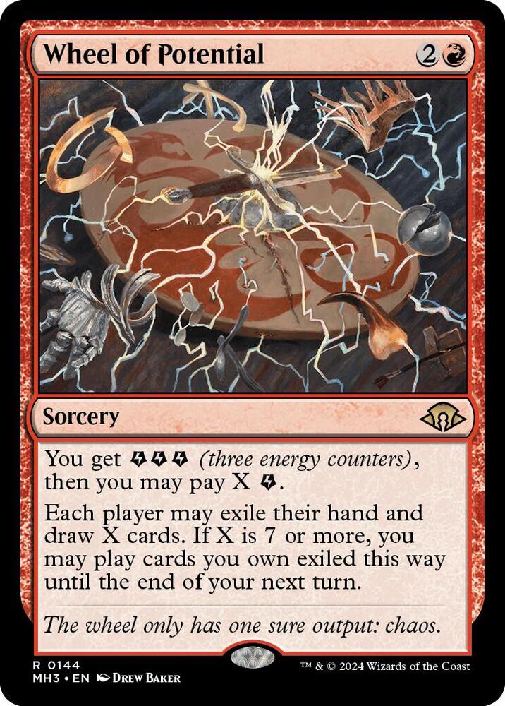Wheel of Potential 144 card from Modern Horizons 3