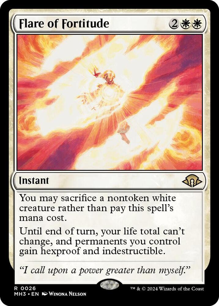 Flare of Fortitude 26 card from Modern Horizons 3