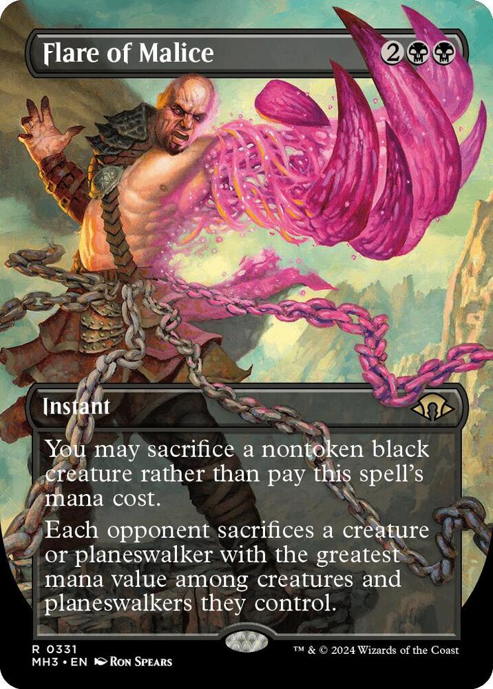 Flare of Malice (Borderless) 331 card from Modern Horizons 3