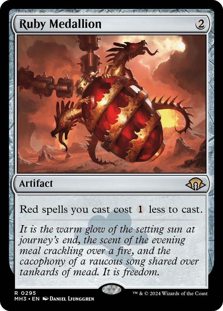 Ruby Medallion 295 card from Modern Horizons 3