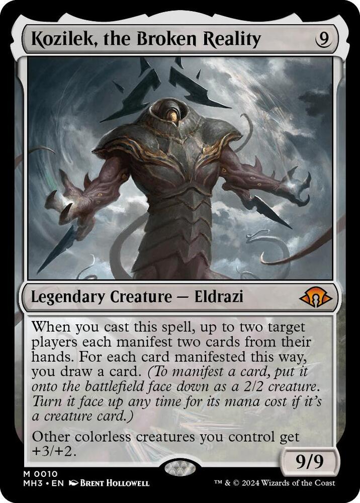 Kozilek, the Broken Reality 10 card from Modern Horizons 3